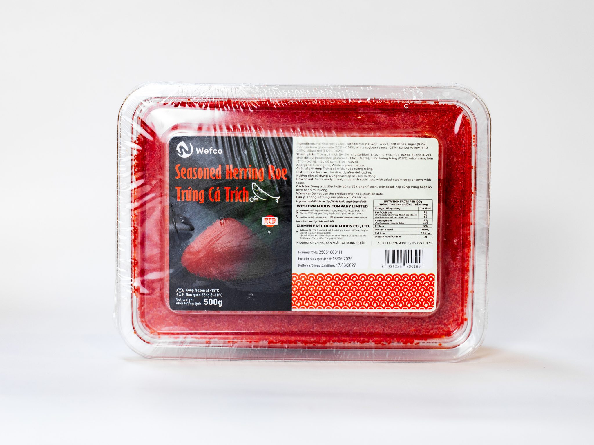 Hering Roe Red | 250 - 500gr - WESTERN FOODS COMPANY LIMITED