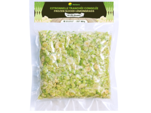 Frozen Sliced Lemongass - 454g/bag