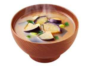 Alternative view of Low-sodium Miso soup (Eggplant) 150gr