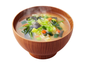 Alternative view of Low-sodium Miso soup (Vegetables) 150gr