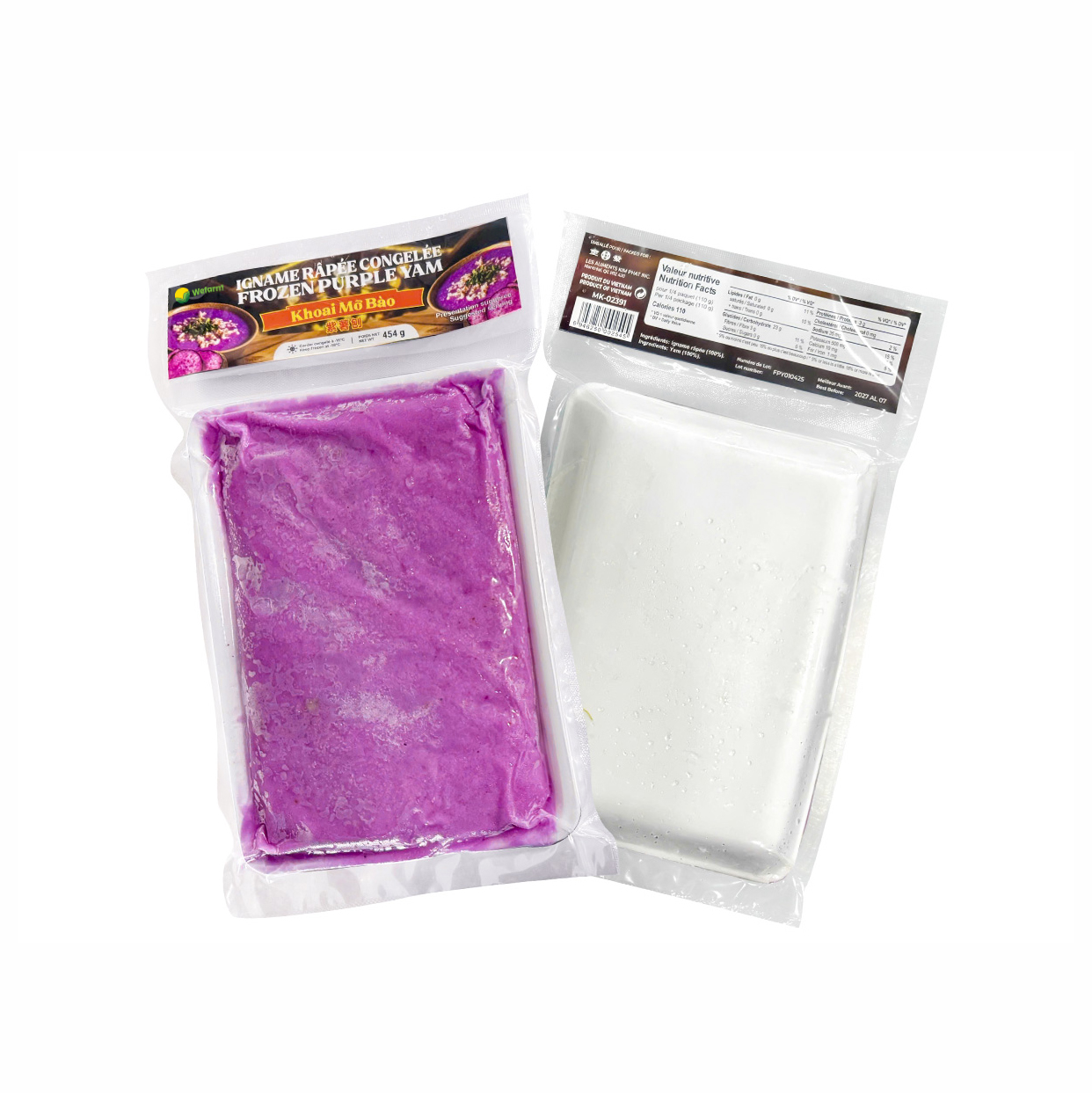 Frozen Purple Yam - 454g/bag